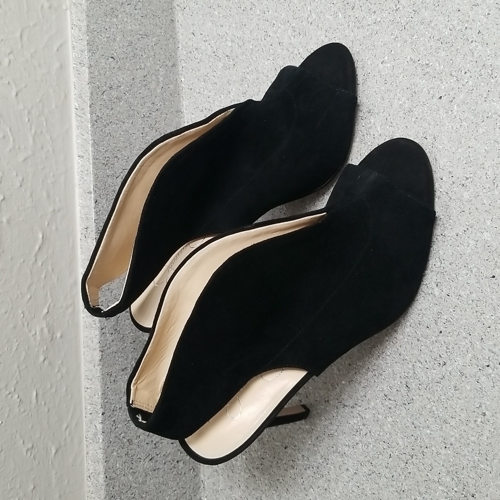 Jessica Simpson Javrey Leather Suede Stiletto Heels